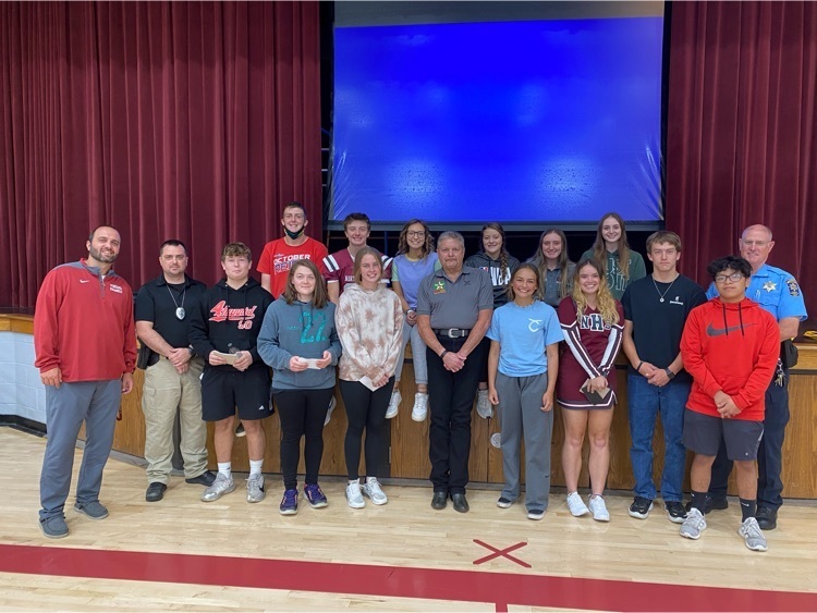 Thank you to Gary Parker and the Kansas Department of Transportation for speaking to our students about the importance of safe driving.