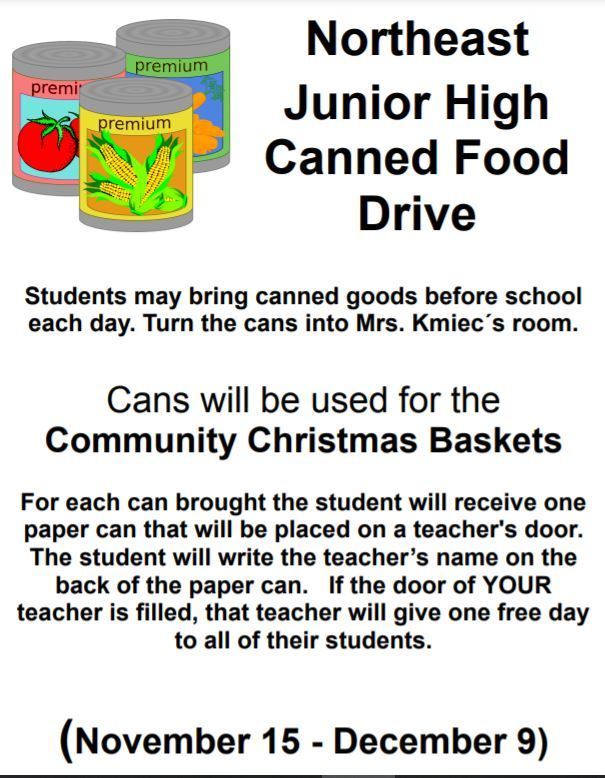 JH Canned Food Drive